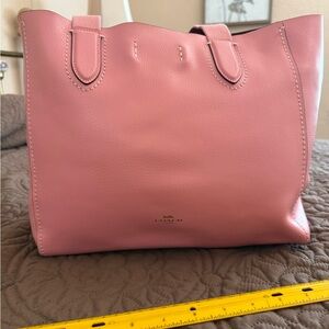 Coach Pink Pebbled Leather Tote